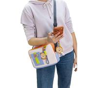 62758 Sac à bandoulière, Lion, bandoulière réglable en Longueur, 18 x 26 x 4 cm, Beige, Tendance, avec Pendentif, Joli Sac à bandoulière, pour Le Quotidien, Les Voyages et Les Loisirs