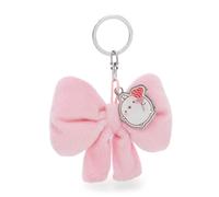 62771 Porte-clés Molang en Forme de nœud, 8 cm, avec Pendentif en métal, Rose, Compagnon en Peluche pour Sac à Dos ou Sac, pour Petits et Grands