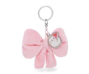62771 Porte-clés Molang en Forme de nœud, 8 cm, avec Pendentif en métal, Rose, Compagnon en Peluche pour Sac à Dos ou Sac, pour Petits et Grands