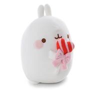 62779 Molang Peluche, avec Sucette, 12 cm, Blanche, Douce, Adorable, pour Câliner Et Jouer, pour Enfants Et Adultes, Idée De Cadeau