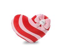 62789 Coussin Molang en Forme de cœur, 32 x 26 cm, Rose, Moelleux pour Enfants et Adultes, Peluche, idéal pour la Maison, la Maternelle ou Les déplacements