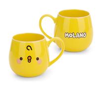 62797 Tasse Piu Piu, 400 ML, 8 x 9 cm, avec Banderole, Jaune, Tasse en Porcelaine de qualité, conçue avec Soin, Accessoire Mignon pour la Cuisine, Le Bureau et la Maison, Joli Cadeau pour Vos Proches