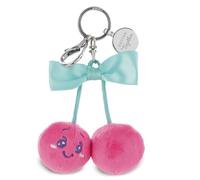 62833 Porte-clés et Sac en Forme de Cerises, Rose, 7 cm, Pendentif Polyvalent avec Gravure élégante, Parfait comme Bijou de Sac ou Porte-clés