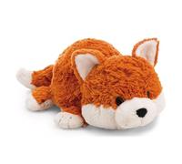 62846 Doudou Lapin et Renard réversible 25 cm, 2 en 1, Orange, Peluche Douce, Adorable Peluche pour câliner et Jouer, pour Enfants et Adultes, idée Cadeau