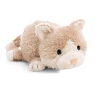 62848 Doudou Chat et Chien, 25 cm, avec Fonction réversible 2 en 1, Beige, Peluche Douce, Adorable Peluche pour câliner et Jouer, pour Enfants et Adultes, idée Cadeau