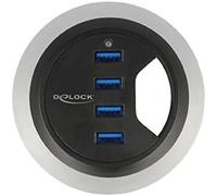 [62868] Delock Hub USB 4-Port USB3.0 pour Plateau de Bureau