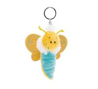 62884 Porte-clés en forme de papillon, 10 cm, Jaune, Compagnon en peluche pour sac à dos ou sac, porte-clés pour petits et grands