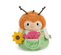 62904 Hummel Hadshi Doudou, 8 cm, avec arrosoir et Costume de Jardin dans Une boîte Cadeau, 8,5 x 6,5 x 10 cm, Marron, Peluche mymochi au Design Kawaii, Douce et Douillette, pour Enfants et Adultes