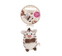 62922 Zebra Stripey Peluche 5 cm, Marron, Douce, Adorable pour câliner et Jouer, pour Enfants et Adultes, idée Cadeau