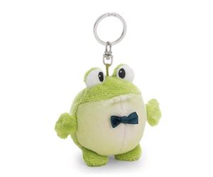62942 Porte-clés grenouille, 7 cm, Vert, Compagnon en peluche pour sac à dos ou sac, porte-clés pour petits et grands