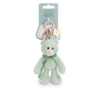 62948 Porte-clés, Chat Felli, Menthe, 13 cm, avec Mousqueton, Vert, Compagnon en Peluche, pour Sac à Dos ou Sac, Porte-clés, pour Petits et Grands
