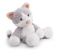 62961 Doudou Chat, Felli, 35 cm, Gris, Peluche Douce, Adorable Peluche pour câliner et Jouer, pour Enfants et Adultes, idée Cadeau