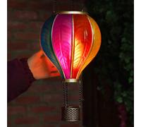 62cm Solaire Froid Flamme Arc-en-Ciel Hot Air Ballon Suspendu LED Lanterne Léger