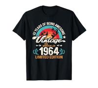 62e Anniversaire 62-Year-Old Fishing Lovers Pêcheur né en 1964 T-Shirt