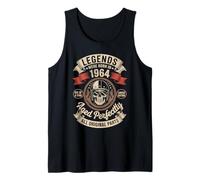 62e Anniversaire Legends sont nés en 1964 Biker Motorcycle Débardeur
