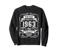 62nd Birthday Gifts for Men 62yr 62 Years Old Vintage 1963 Sweatshirt