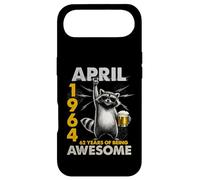 62nd Birthday Raccoon Beer April 1964 Vintage 62 Years Old Coque pour iPhone Air
