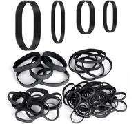 62pcs Tactical Rubber Band Heavy Duty Rubber Band Black Elastic Rubber Band Uv Heat And Cold Resistant Rubber Band Camping Survival,4 Sizes