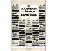 63 documents qui ébranlent l'Amérique. CIA, FBI, maison blanche CIA, FBI, Maison Blanche - Jesse Ventura - Max Milo - broché - Essai