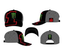 63 Dual Monster Bagnaia Cap,Man,Noir,One Size
