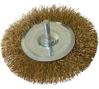 63 mm Brosse disque en laiton tige cylindrique pour perceuse