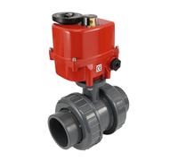 63 mm raccords unions vraies 2 voies PVC Modulante Vanne à sphère électrique 24 V AC/DC (VDL)