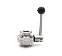 63 mm SS304 Stainless Steel 2.5" Three-clip Butterfly Valve Homemade Beer And Dairy Products