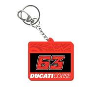 63 Portachiavi Bagnaia - Ducati Dual Line, Unisex, Taglia Unica, Multi