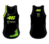 63 Valentino Rossi Débardeur VR46 Monster Dual Line, Femme, L, Noir