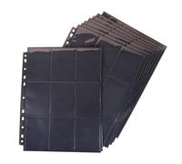 630 Pochettes pour Cartes Pokemon, 35 Pages Pochettes Game Collection Double Face, Pochettes Vierges Pokemon Trading Card Sleeves,Noir