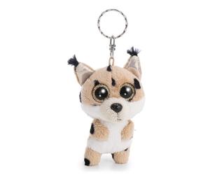 63043 Porte-clés Lubschis Lenzo 9 cm, Marron, Compagnon en Peluche pour Sac à Dos ou Sac, Porte-clés pour Petits et Grands