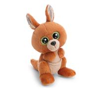63046 Kanni-Manni Glubschis Peluche, Kangourou, 15 cm, Marron, Peluche Douce et Mignonne pour câliner et Jouer, pour Enfants et Adultes, idée Cadeau