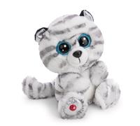 63047 Peluche, Motif de Tigre, Albella Glubschis, 15 cm, Blanche, Peluche Douce et Mignonne pour câliner et Jouer, pour Enfants et Adultes, idée Cadeau