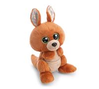 63058 Kanni-Manni Glubschis Peluche, Kangourou, 25 cm, Marron, Peluche Douce et Mignonne pour câliner et Jouer, pour Enfants et Adultes, idée Cadeau
