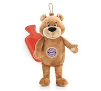 63178 Bouillotte FC Bayern Munich Berni, 300 ML, 35 cm, Marron, Animal Chauffant soigneusement conçu, Peluche réconfortante, idée de Cadeau pour la Famille et Les Amis