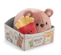 63181 Ours en Peluche Nomodie, 13 cm, avec Aimant moodie, Frites, dans Une boîte Cadeau, Marron, Douce, Adorable pour câliner et Jouer, pour Enfants et Adultes