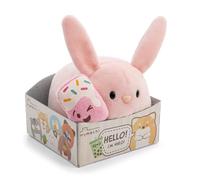 63182 Peluche Lapin Pibu 13 cm, avec Aimant, moodie, Glace Molle, dans Un Coffret Cadeau, Rose,Douce, Adorable Animal en Peluche à câliner et avec lequel Jouer, pour Enfants et Adultes