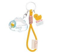 63185 Porte-clés et Pendentif de Sac en Forme de Pingouin Waddle, 5 x 4 cm, Jaune, Joli Pendentif Liquide, Accessoire Mignon, Cadeau pour Les Fans de Chats et de Kawaii
