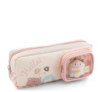 63195 mymochi Trousse à Crayons, 23 x 6 x 9 cm, avec Doudou Mini Chat Angy 5 cm, Beige, Joli Ensemble à Collectionner et à Offrir, Convient pour Les Fans de Chats et de Kawaii