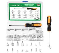 633 pièces Kit de Vis M.2 SSD pour Ordinateur PC ASUS Gigabyte et MSI, pour Fixation SSD M.2 NVMe sur mainboard ASUS, Compatibles Avec HP/Dell-M2 M2.5 M3