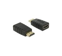 DeLock Adaptateur HDMI 63320 – 1x HDMI-A mâle > 1x HDMI-A femelle, Émulateur EDID – Noir