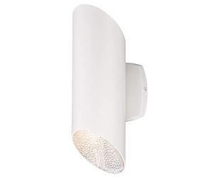 63487 Luminaire mural d'extérieur, lampe en plongée et contreplongée à LED à intensité variable, finition en blanc