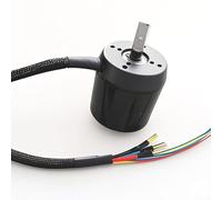 6374 Moteur de scooter sans balais pour skateboard électrique - 2800 W, 170 KV, entrée 18 - 50,4 V, interface Banana & Hall 2.0 5P, acier + Cooper, 809 g