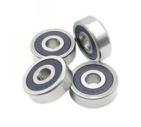 638-2RS Bearing Steel 8x28x9mm Double Sealed Deep Groove Ball Bearings Precision Matériel(ABEC-7_8PCS)
