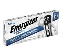 10x Energizer Ultimate Lithium AAA L92 Batterie 1,5V 1260 mAh FR03 Bulk