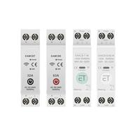 63A 1P+N Smart Switch Circuit Breaker Kwh Meter Monitor Timer Relay MCB Voltage Current Protection NWPNLXEA(EWeLink Single,63A)
