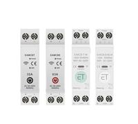 63A 1P+N Smart Switch Circuit Breaker Kwh Meter Monitor Timer Relay MCB Voltage Current Protection NWPNLXEA(EWeLink Single,63A)