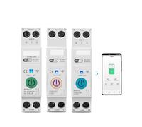 63A 1P+N Smart Switch Meter Metering Monitoring Circuit Breaker Timer Relay MCB IDGTTLDF(TOB9-63T No metering,25A)