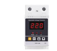 63A 220V Din Rail Adjustable Recovery Reconnect Over and Under Voltage Protective Device Protector Relay Over Voltage Protection NWPNLXEA(63A)
