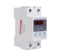 63A 220V Din Rail Adjustable Recovery Reconnect Over and Under Voltage Protective Device Protector Relay Over Voltage Protection(110V 80A)